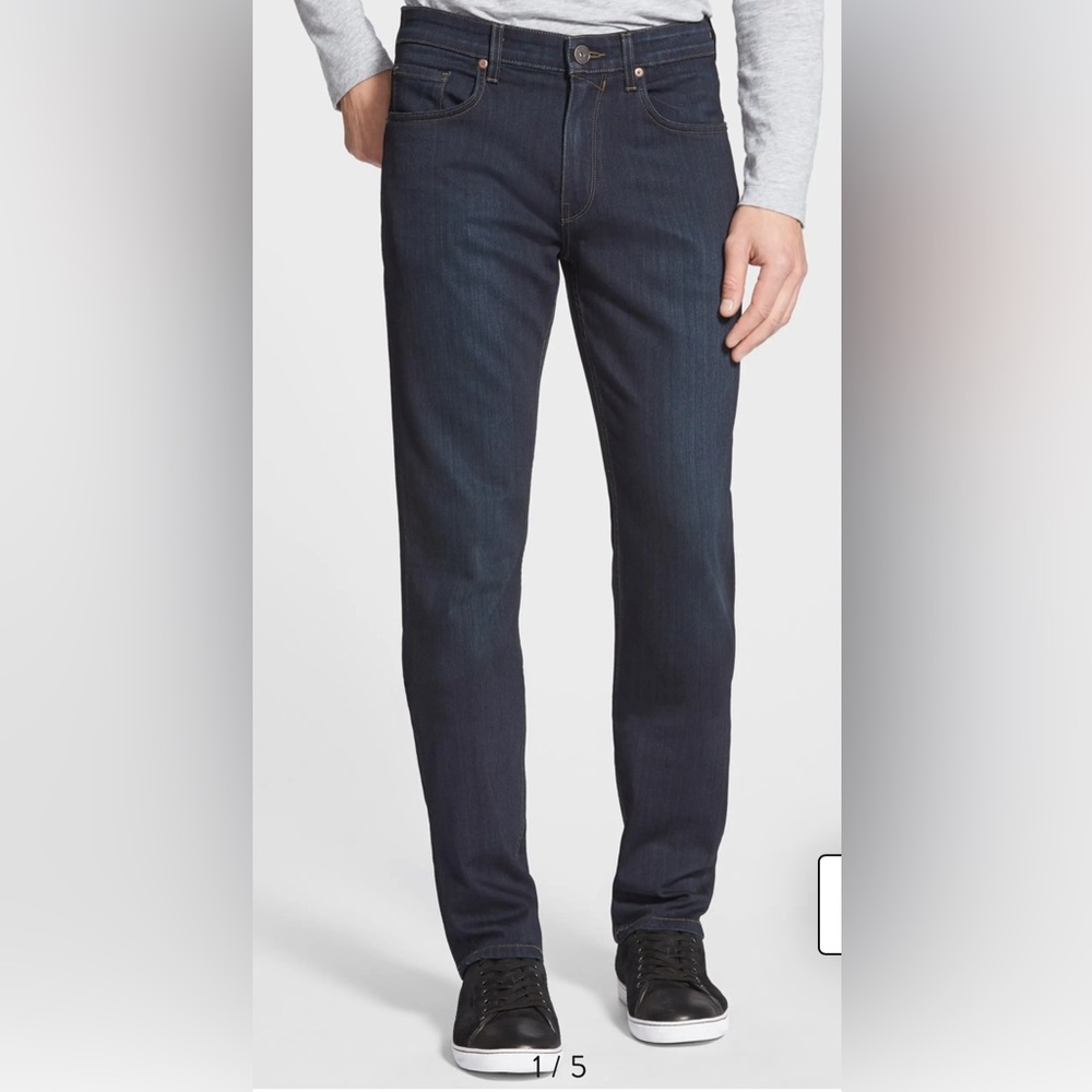 Paige Federal Slim Straight Leg Men’s Dark Jeans Size 38 x 29‎
